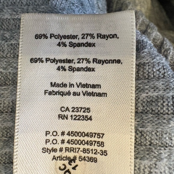 Wilfred Free Midi Length Long Sleeve Mockneck  Gray Turtleneck Sweater Dress - Picture 7 of 10